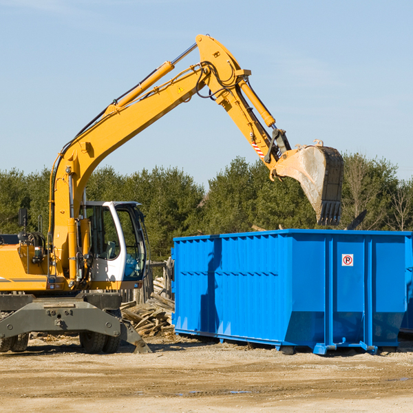 what size residential dumpster rentals are available in Jones